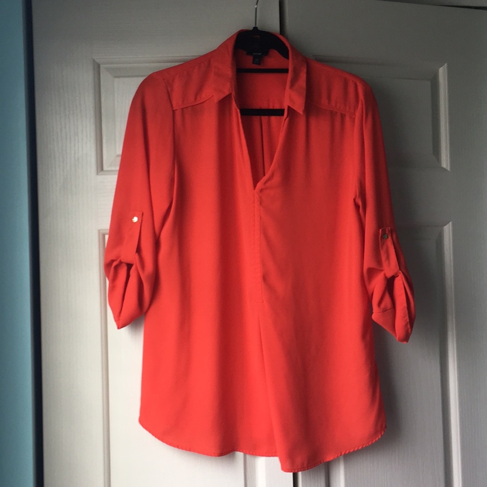 Orange blouse